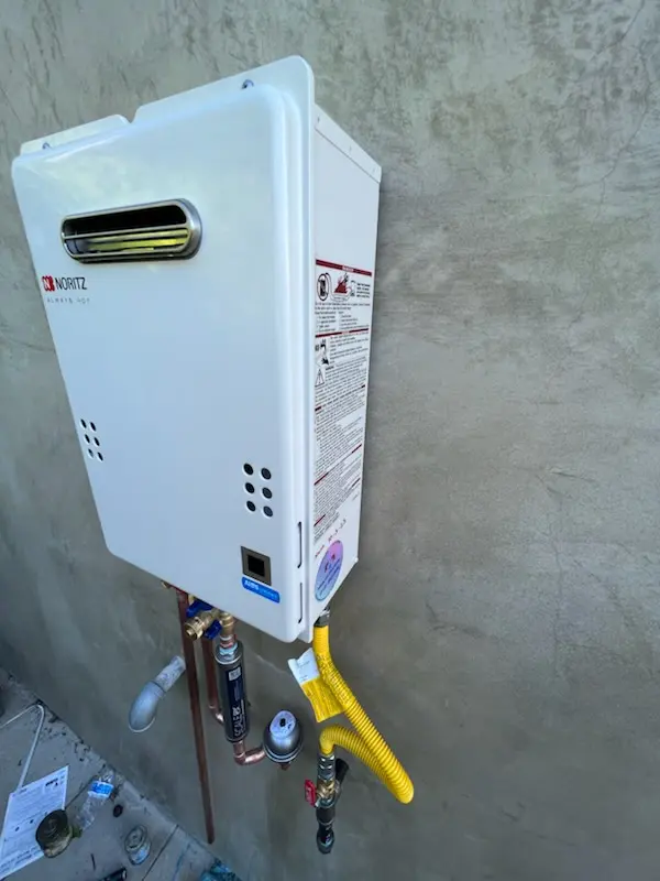 Tankless water heater installation for Glenfield homes